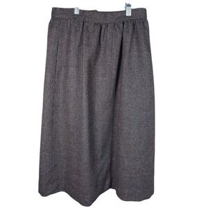 Evan Picone Vintage Dark Academia Wool A Line Union Made School Uniform Skirt 10